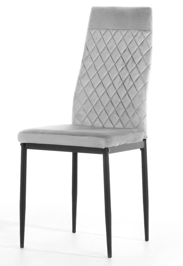 Krzeso tapicerowane VALVA CARO VELVET GREY
